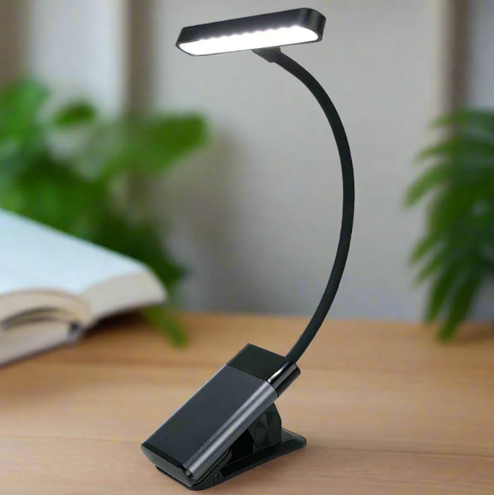 Xtralite LED Rechargeable Clip-On Book Light With Adjustable Brightness