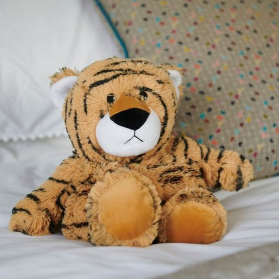 Warmies Tiger 13" Microwavable & Cooling Soft Toy Lavender Scent