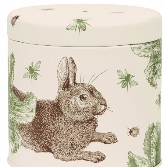 Thornback & Peel Rabbit & Cabbage Set Of 3 Round Storage Caddies