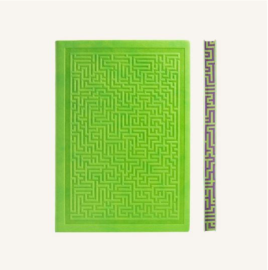 Daycraft A5 Lined Notebook Amazer Green Maze Note Pad