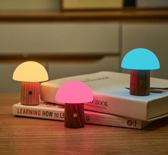 Gingko Super Mini Alice Mushroom RBG Colour Changing Desk Lamp