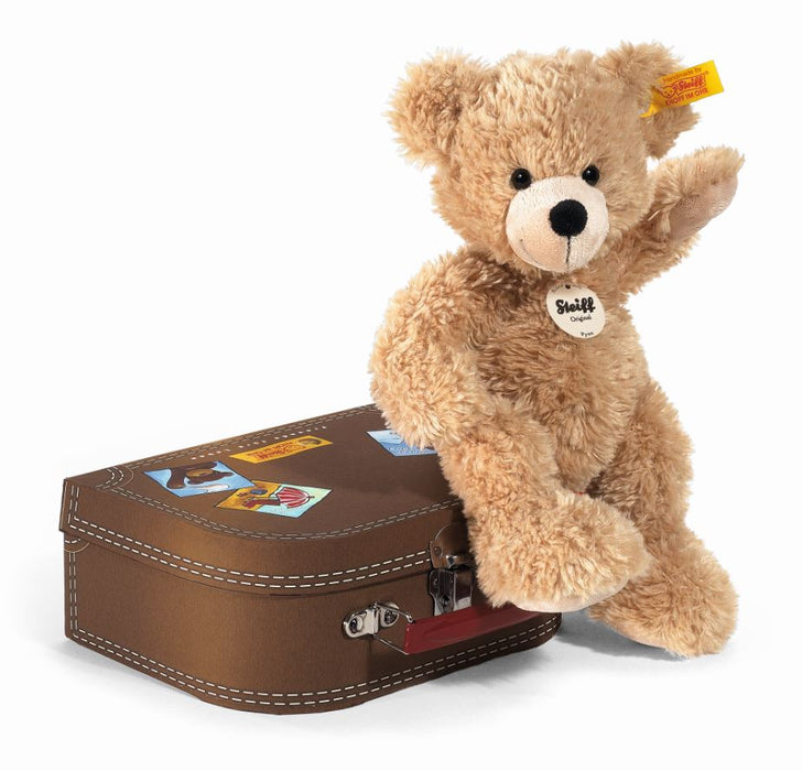 Official Steiff Soft Cuddly Fynn Teddy Bear With Suitcase