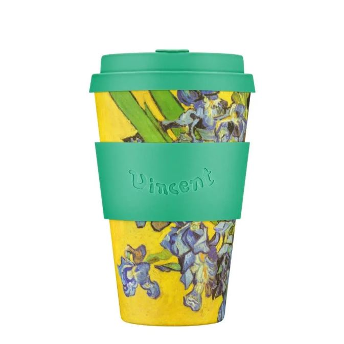 12oz 350ml Vincent Van Gogh Ecoffee Cup Reusable Eco-Friendly Plant Based Coffee Cup (More Colours Available)