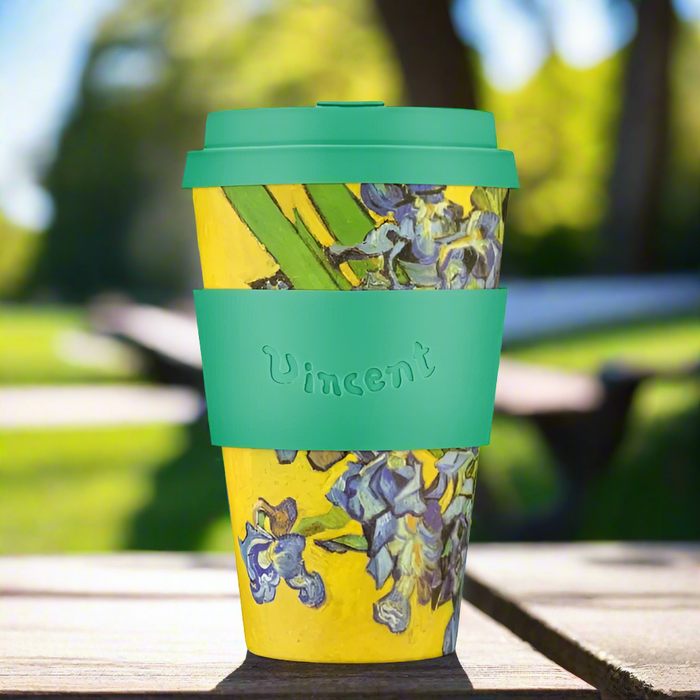 12oz 350ml Vincent Van Gogh Ecoffee Cup Reusable Eco-Friendly Plant Based Coffee Cup (More Colours Available)