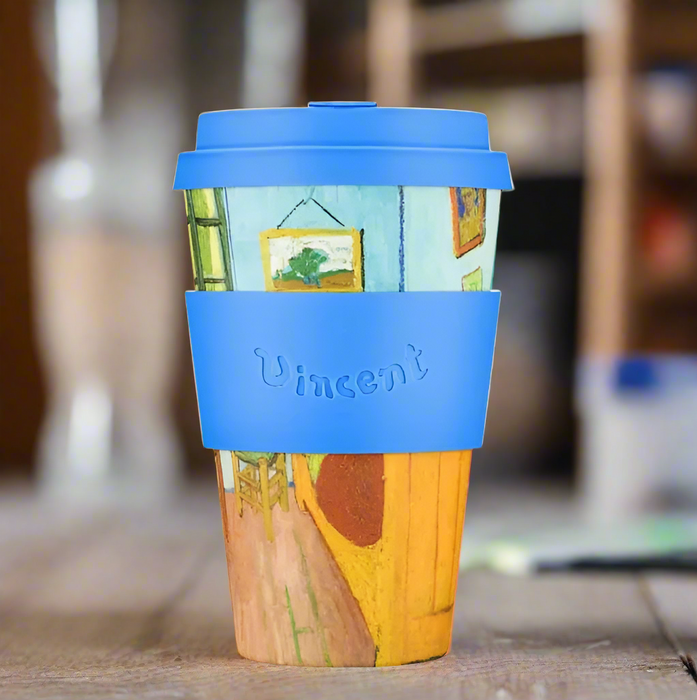 12oz 350ml Vincent Van Gogh Ecoffee Cup Reusable Eco-Friendly Plant Based Coffee Cup (More Colours Available)