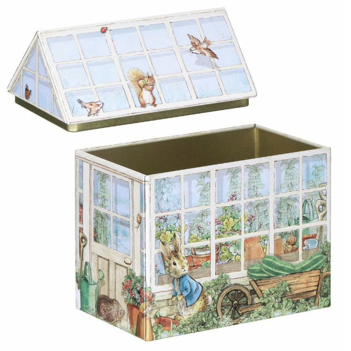 Emma Bridgewater Peter Rabbit Greenhouse Shaped Storage Tin