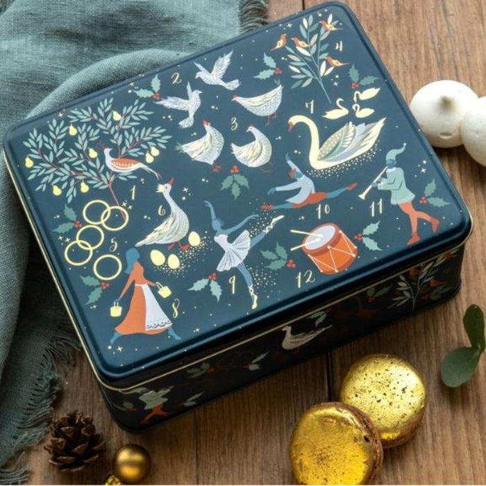 Sara Miller 12 Days Of Christmas Storage Tin