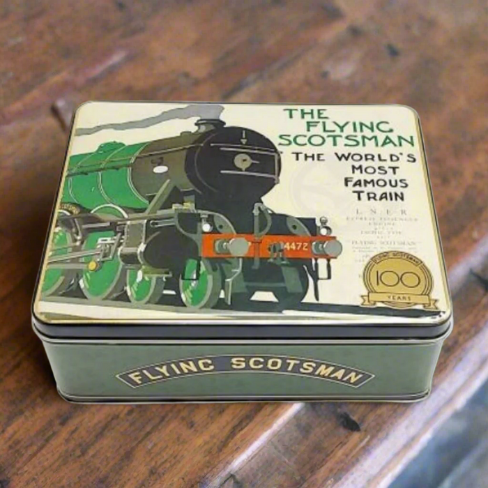 Flying Scotsman Train Storage Tin With Lid