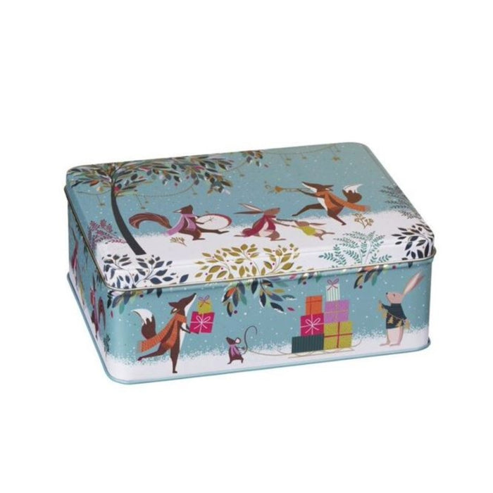 Sara Miller Woodland Tales Christmas Storage Tin