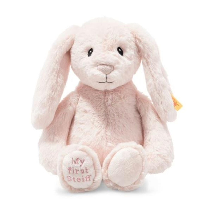 Official Steiff Soft Cuddly Friends My First Steiff Pink Hoppie Rabbit