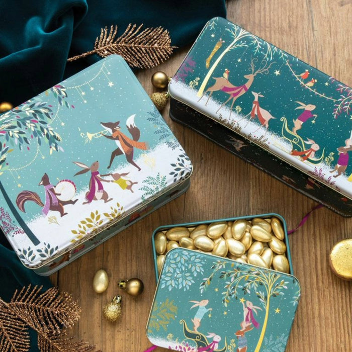 Sara Miller Woodland Tales Christmas Storage Tin