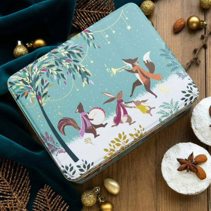 Sara Miller Woodland Tales Christmas Storage Tin