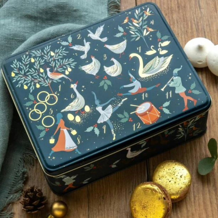 Sara Miller 12 Days Of Christmas Storage Tin