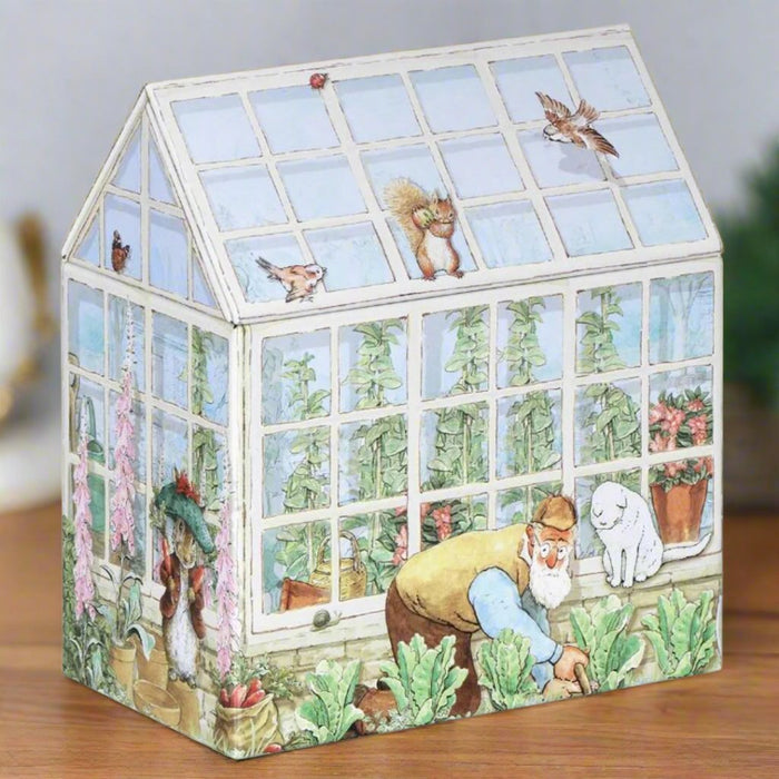 Emma Bridgewater Peter Rabbit Greenhouse Shaped Storage Tin