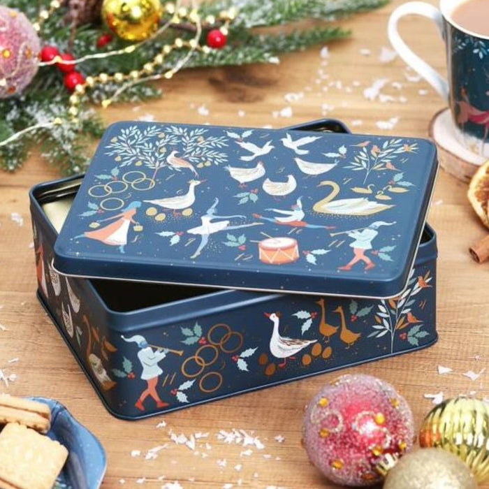 Sara Miller 12 Days Of Christmas Storage Tin