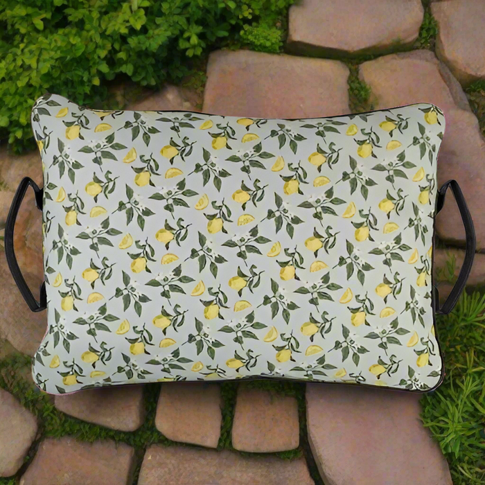 Briers Sicilian Lemons Large Garden Kneeling Cushion Portable Padded Kneeler