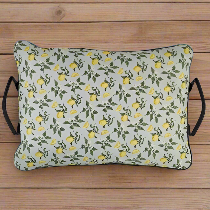 Briers Sicilian Lemons Large Garden Kneeling Cushion Portable Padded Kneeler