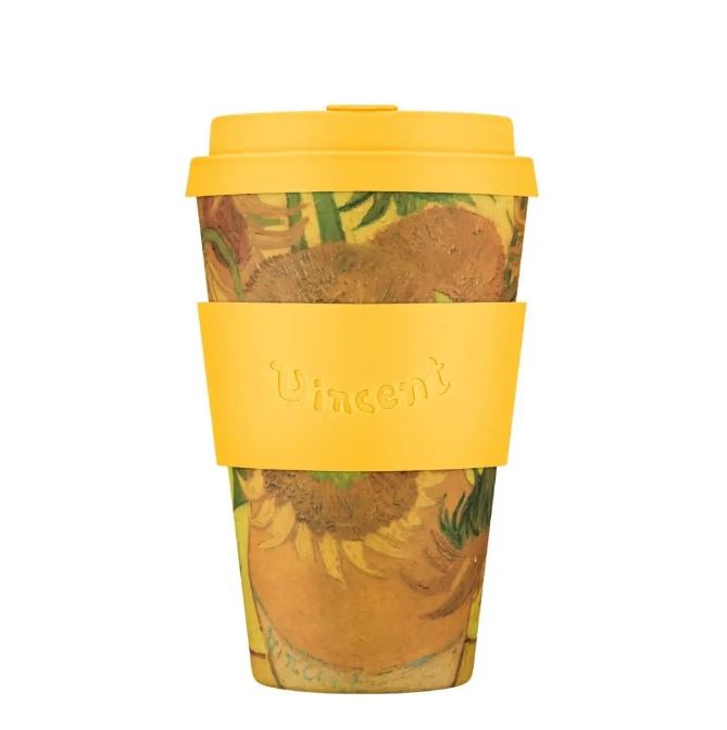 12oz 350ml Vincent Van Gogh Ecoffee Cup Reusable Eco-Friendly Plant Based Coffee Cup (More Colours Available)